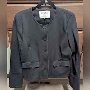 Spanx Black Ponte Lady Jacket sz L